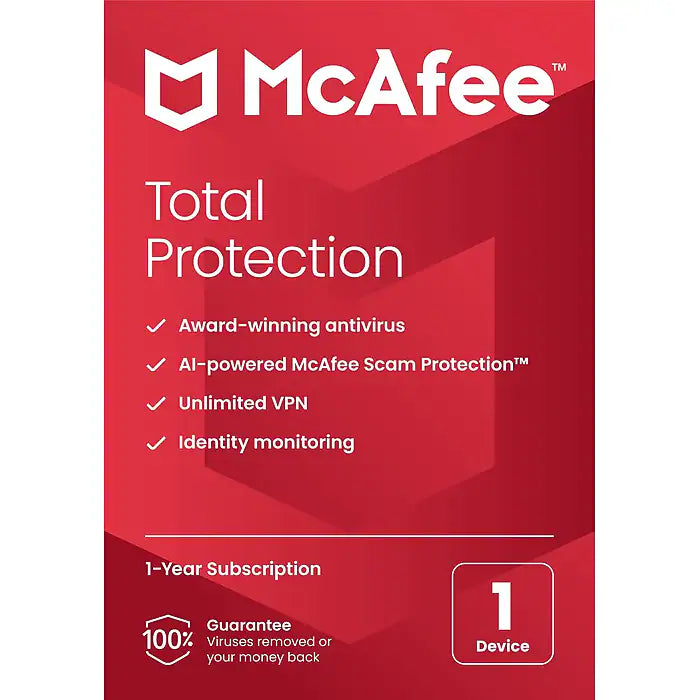 McAfee Total Protection - 1 Device License Download